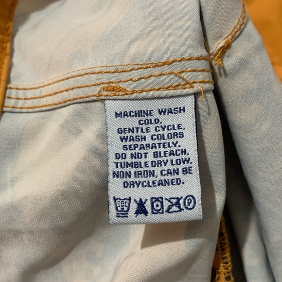 Reyn Spooner Swim Shorts Mens 36 Orange Wave Board Shorts 10" Trunks Beach Surf - Picture 11 of 11